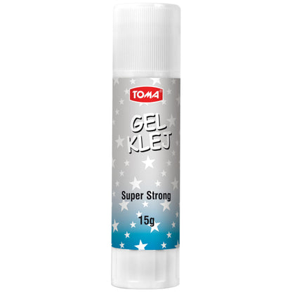 15 g Glue Stick, Gel Glue Stick, Clear, Washable, Non-toxic, Odourless, Ideal for School, Office, Everyday Use (Pack of 1)