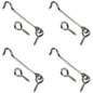 4 x Steel Cabin Hook and Hook and Eye Latch, 5cm / 2" Long, Shed Door Latch Heavy Duty, Gate Latch for Wooden Gates, Window Brace