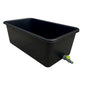 Dog Bath Tub 90L With Drain Plug - Large Rectangular Plastic Pet Bath Container With Quick Connect Valve for Easy Water Drainage