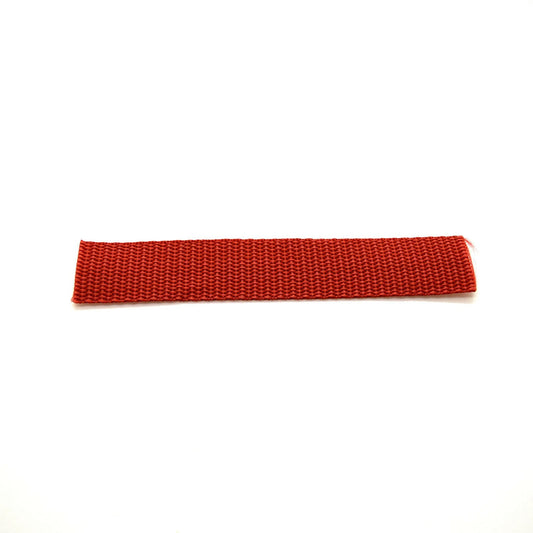 10 metres of 25 mm / 1 in Orange Burnt (287) Heavy Duty Polypropylene Webbing Strap Tape for Backpacks, Luggage Strapping, Belts