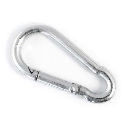 4 pcs of 4 mm x 40 mm Carabiner Spring Loaded Snap Hook Clip Buckle