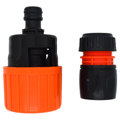 Universal Tap to Hose Connector Set with ABS Garden Hose Pipe Connector - Hozelock Compatible - Fits 1/2" - 5/8" Pipe (T2)
