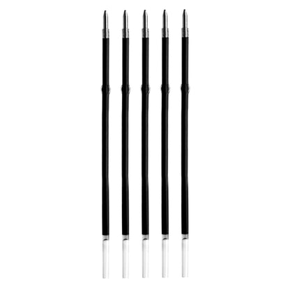 5 Pcs Ballpoint Pen Refills, Length 107 mm, Retractable Pen Refills, Smooth Writing, Smudge Free Ballpoint Pen Refills (Black)