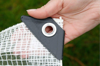 3 x 5 m Heavy-Duty Tarpaulin Cover - Clear 100GSM - Waterproof, Frost-Resistant, UV Protection, Multipurpose, Groundsheet