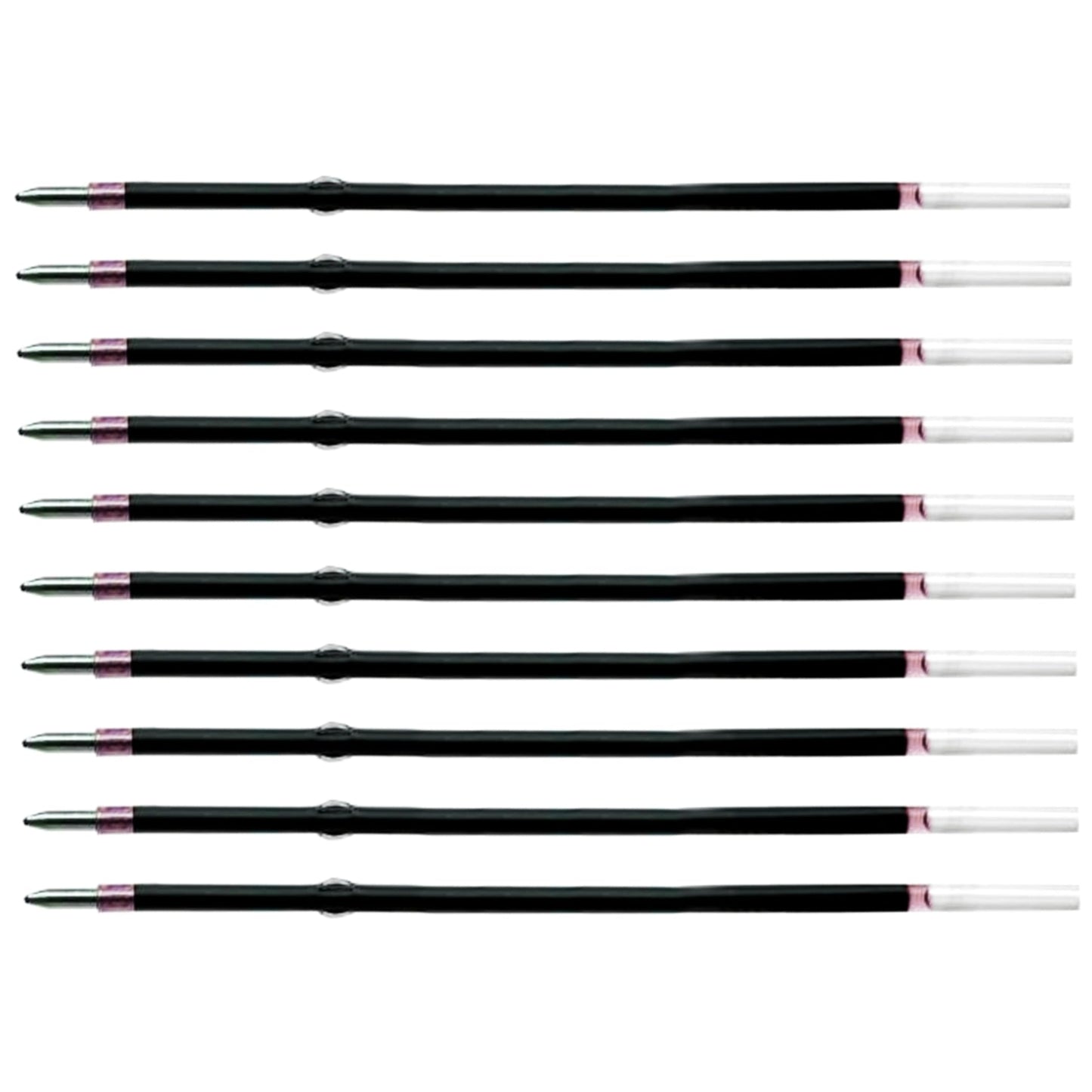 10 Pcs Ballpoint Pen Refills, Length 107 mm, Retractable Pen Refills, Smooth Writing, Smudge Free Ballpoint Pen Refills (Red)