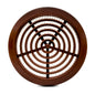 Brown Mini Round Air Vent Grille 80mm with Flange and Fly Screen Ventilation Cover