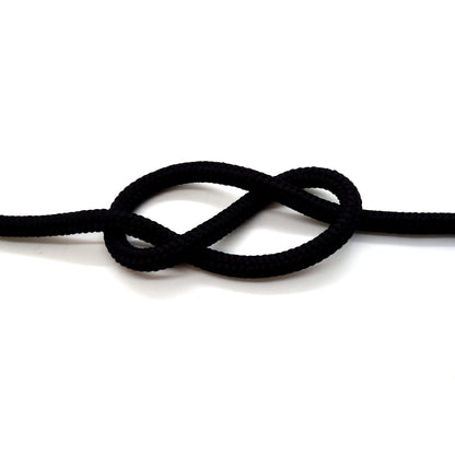 5mm x 100 metres / 328 ft of Black Polypropylene Rope, Solid Braided Poly Rope Cord Twine for Boating, Yachting, Camping