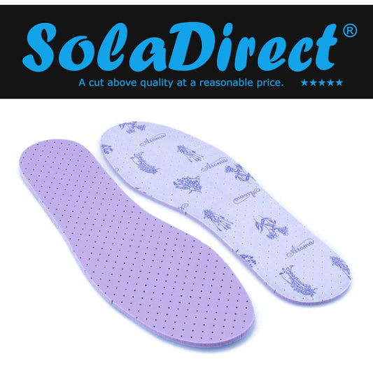 Anti Odour Shoe Insoles Fresh Scented Soft Comfort Breathable Shoe Inserts (Lavender, Size 11 UK / 45 EU)