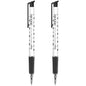 Ballpoint Pens, Retractable Smudge Free Pens, Extra Fine Point 0.5 mm, Ideal for School, Office, Everyday Use (Black, 2 Pens)