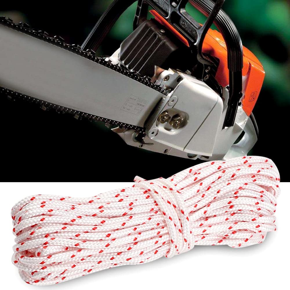 3.5 mm Pull Cord, Recoil Starter Rope for Lawnmower, Chainsaw, 50 metres / 164 ft Long Lawn Mower Replacement Pull Cord
