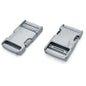 Side Release Buckles Clips for 25 mm / 1 in Webbing, Luggage, Back Pack / Rucksack, Straps (Grey, 10 pieces)