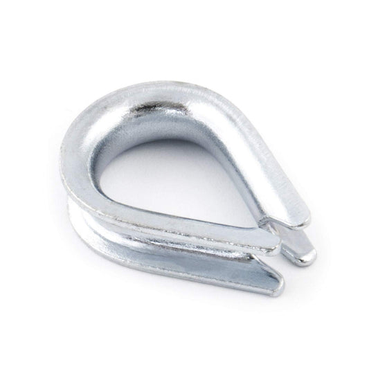 4 x 6 mm Thimble Rope Clip Clamp Fixing Loose Ends of Wire, Jute and Polypropylene Ropes