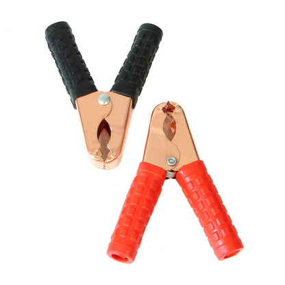 100mm / 4" Crocodile Clips, Alligator Clamps, Electrical Cable Terminal Test Metal Croc Clips - Car Battery, Electric Testing, DIY