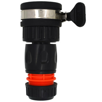 Universal Tap to Hose Connector Set with ABS Garden Hose Pipe Connector - Hozelock Compatible, For 1/2" - 5/8" Pipe (22-24mm Taps)