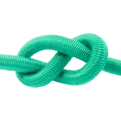 Green Bungee Cord - 10 m / 32 ft of 4 mm Bungee Rope, Shock Cord, Bungee Strap, Elastic Rope, Tie Down - Stretch at least 100%