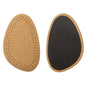 Half Insoles, Shoes Cushion Inserts - Comfortable Premium Tan Leather & Latex - Forefoot Insoles for Heels, Flats (Size: UK 3 - 6)