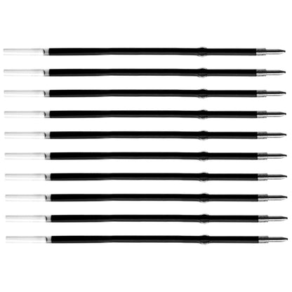 10 Pcs Ballpoint Pen Refills, Length 107 mm, Retractable Pen Refills, Smooth Writing, Smudge Free Ballpoint Pen Refills (Black)