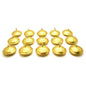 Floating Candles, Pack of 15, Unscented, Long Burning Time, Tealights Candles, Romantic Decoration Wedding Dinner Christmas (Gold)