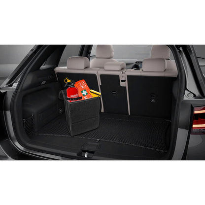 Car Boot Organiser Bag Anti Slip Foldable for Boot Storage Case Tool Bag Boot Tidy Bag, Suitable for All Vehicles, Grey Felt