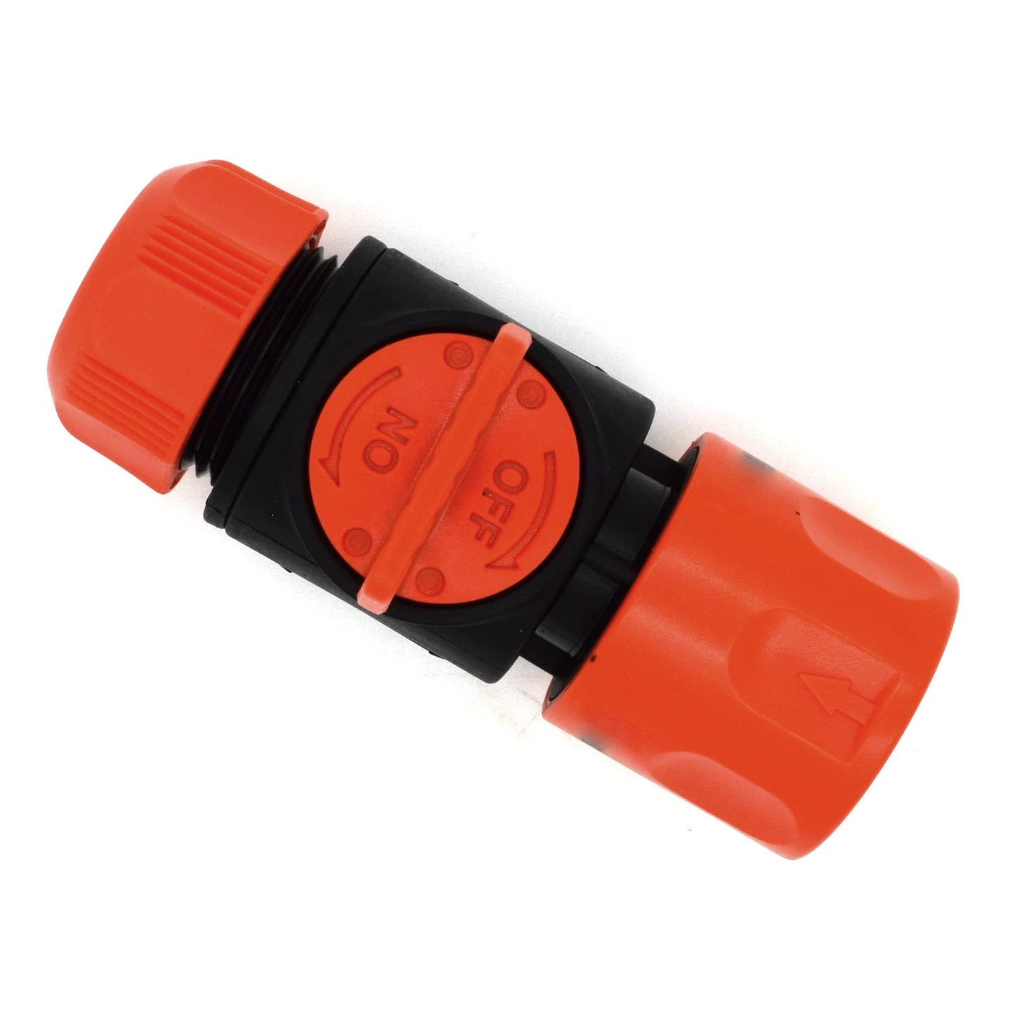 Female In-Line Hose Connector with Built-in Valve for Join Garden Hose Pipe Tube Male and Female Connector Extender (Pack of 1)