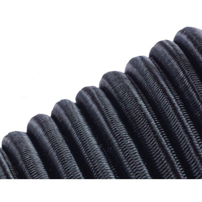 Black Bungee Cord - 5 m / 16 ft of 5 mm Bungee Rope, Shock Cord, Bungee Strap, Elastic Rope, Tie Down - Stretch at least 100%