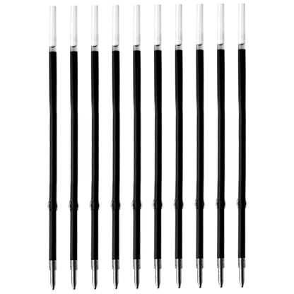 10 Pcs Ballpoint Pen Refills, Length 107 mm, Retractable Pen Refills, Smooth Writing, Smudge Free Ballpoint Pen Refills (Black)