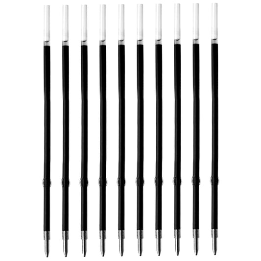 10 Pcs Ballpoint Pen Refills, Length 107 mm, Retractable Pen Refills, Smooth Writing, Smudge Free Ballpoint Pen Refills (Black)