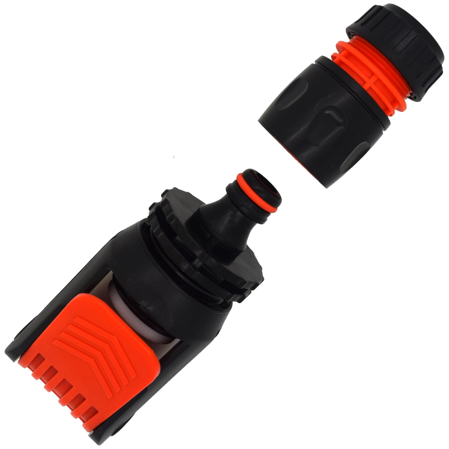 Universal Tap to Hose Connector Set with ABS Garden Hose Pipe Connector - Hozelock Compatible - Fits 1/2" - 5/8" Pipe (T1)