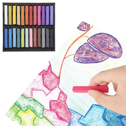 Soft Dry Pastels, Pack of 24 Vibrant Colours, Chalk Square Pastels, Art Artists