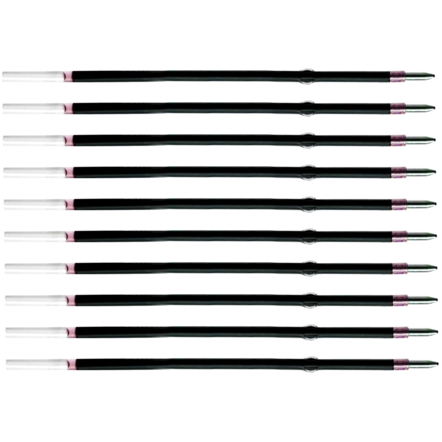 10 Pcs Ballpoint Pen Refills, Length 107 mm, Retractable Pen Refills, Smooth Writing, Smudge Free Ballpoint Pen Refills (Red)
