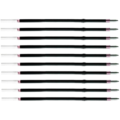 10 Pcs Ballpoint Pen Refills, Length 107 mm, Retractable Pen Refills, Smooth Writing, Smudge Free Ballpoint Pen Refills (Red)