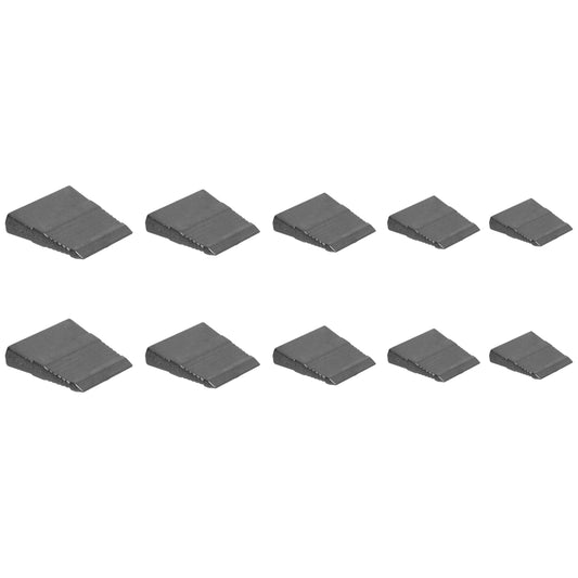 Hammer Wedge Set, Shaft Wedges, 10 pcs - 2 of Each Size, Made of Metal with a Serrated Structure