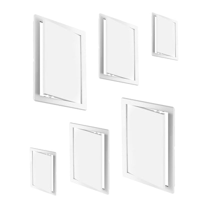 White Access Panel, 300 mm x 400 mm Revision Door, Gas Water Electricity Service Inspection Hatch Cover, Tough and Durable ABS
