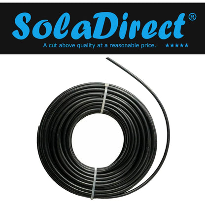 2.7 mm x 15 m Nylon Strimmer Trimmer Line Round Shaped Heavy Duty Brush Cutter Wire - Black