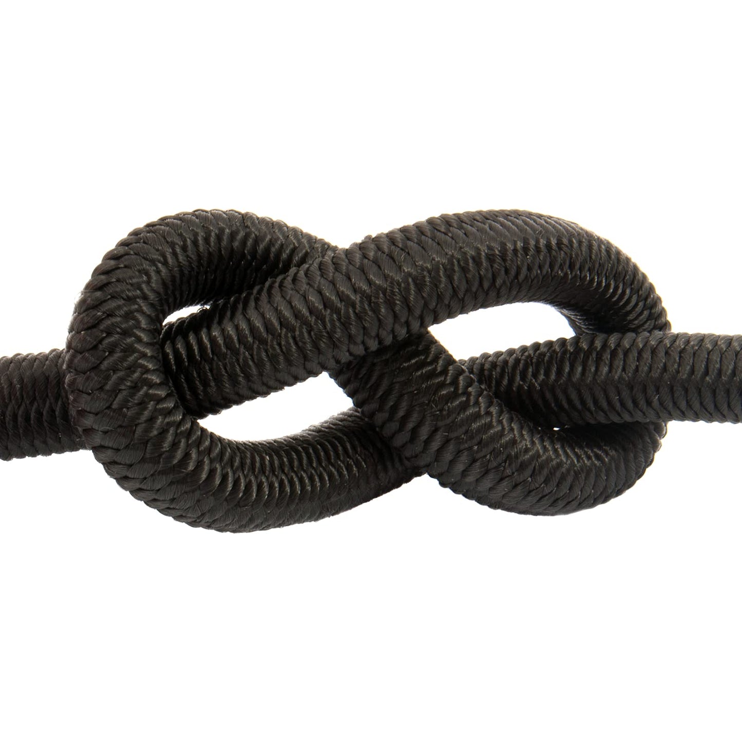 Black Bungee Cord - 5 m / 16 ft of 4 mm Bungee Rope, Shock Cord, Bungee Strap, Elastic Rope, Tie Down - Stretch at least 100%