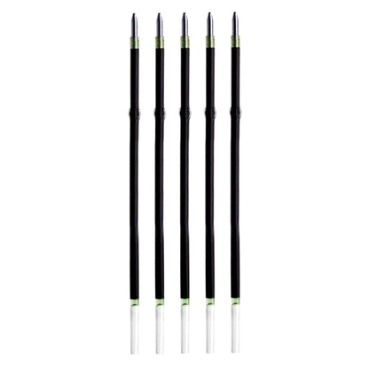 5 Pcs Ballpoint Pen Refills, Length 107 mm, Retractable Pen Refills, Smooth Writing, Smudge Free Ballpoint Pen Refills (Green)