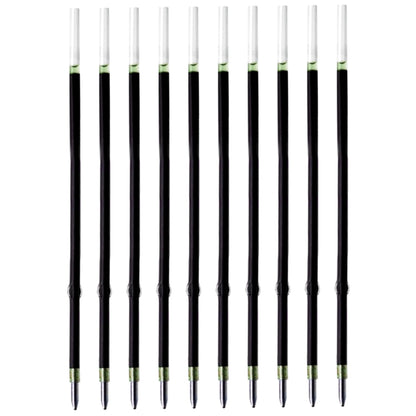10 Pcs Ballpoint Pen Refills, Length 107 mm, Retractable Pen Refills, Smooth Writing, Smudge Free Ballpoint Pen Refills (Green)