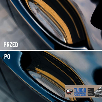 K2 Turbo 120g Light Abrasive Wax Paste - Car Paint Polish and Scratch Remover for Fine Marks