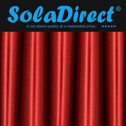 Tapered Dinner Candles, Pack of 10, Unscented, Long Burning Time, 24 cm / 19.45" (Red, Metallic)