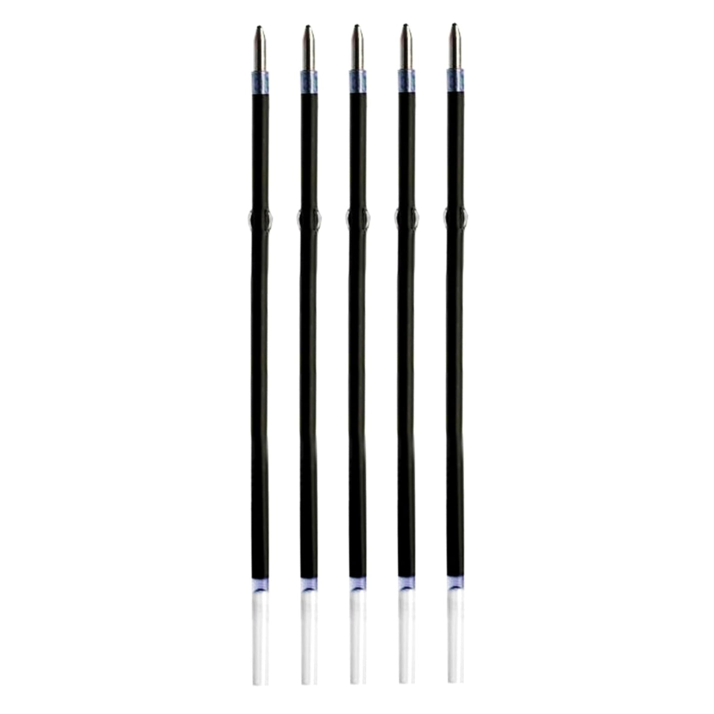 5 Pcs Ballpoint Pen Refills, Length 107 mm, Retractable Pen Refills, Smooth Writing, Smudge Free Ballpoint Pen Refills (Blue)
