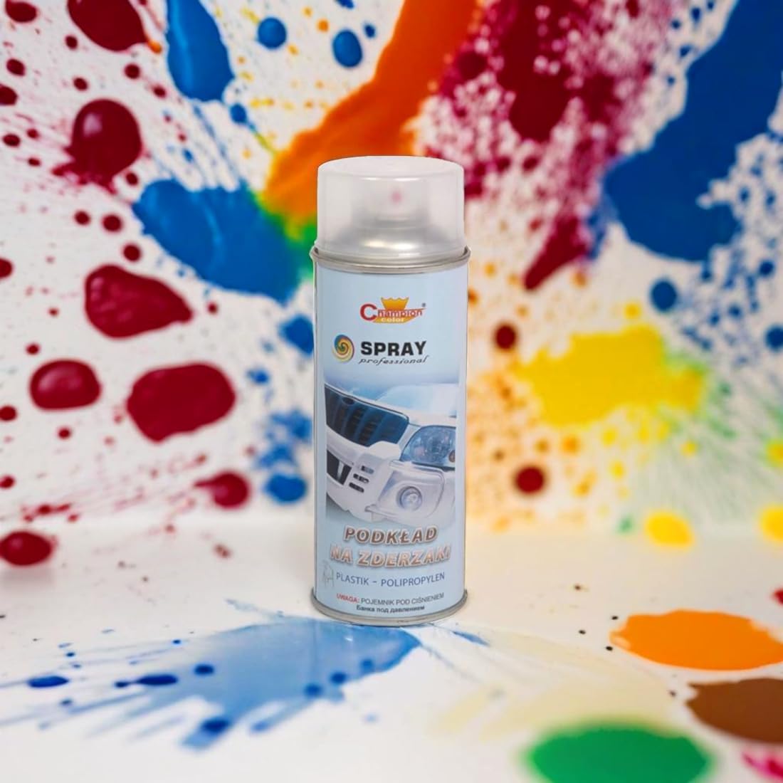 400 mL Plastic Adhesion Promoter Primer Spray for Bumpers and Car Trim - Fast Drying High Coverage Undercoat for PP, PE, EPDM and Selected ABS Plastics - Pre-Paint Prep for Automotive Refinishing