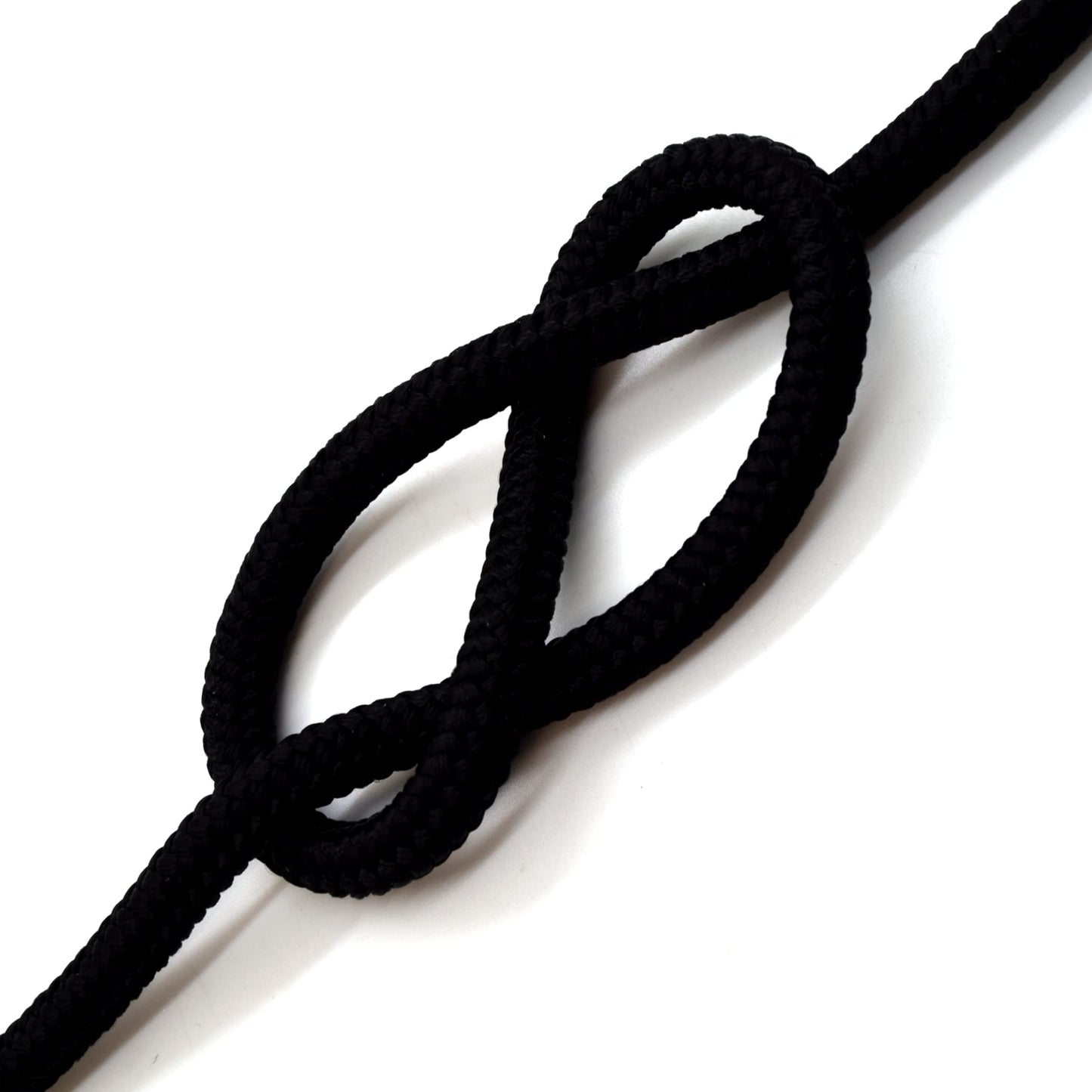 6mm x 10 metres / 32.8 ft of Black Polypropylene Rope, Solid Braided Poly Rope Cord Twine for Boating, Yachting, Camping