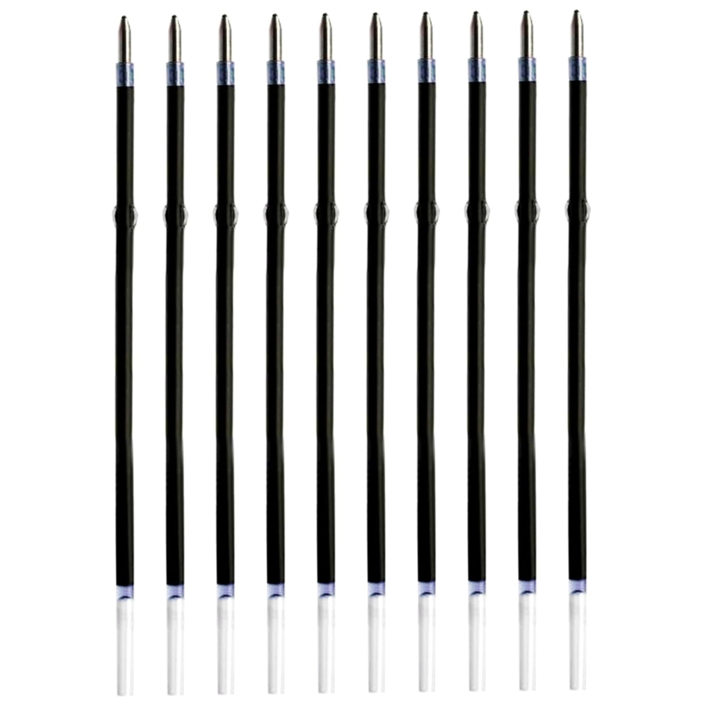 10 Pcs Ballpoint Pen Refills, Length 107 mm, Retractable Pen Refills, Smooth Writing, Smudge Free Ballpoint Pen Refills (Blue)