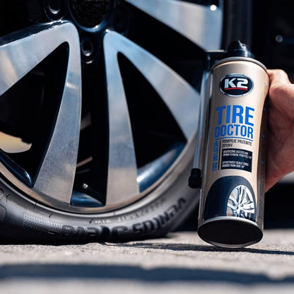 K2 Tire Doctor 535ml Emergency Tyre Repair Spray - Puncture Sealant for Tyres, Cars, Motorcycles