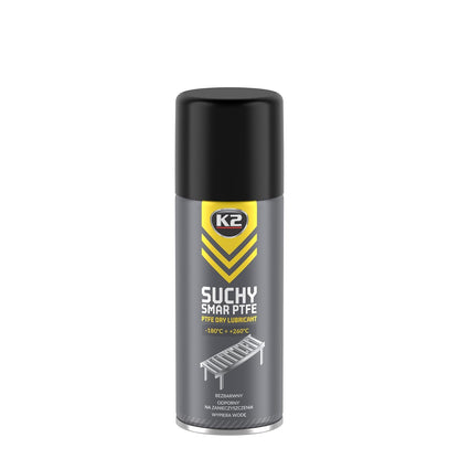 K2 PTFE Dry Lubricant 400ml Silicone-Free Spray - Colourless Dry Lubricant