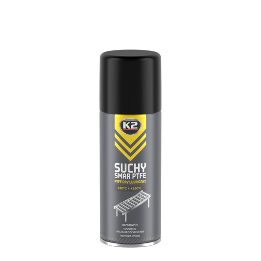 K2 PTFE Dry Lubricant 400ml Silicone-Free Spray - Colourless Dry Lubricant
