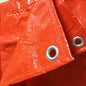 5 x 5 m Tarpaulin Cover - Orange 90GSM - Waterproof, Frost-Resistant, UV Protection, Multipurpose, Groundsheet