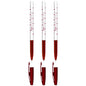 Ballpoint Pens, Smudge Free Ballpoint Pens, Extra Fine Point 0.5 mm, Ideal for School, Office, Everyday Use (Red, 3 Pens)