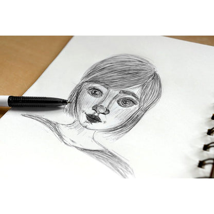 Ballpoint Pens, Smudge Free Ballpoint Pens, Extra Fine Point 0.5 mm, Ideal for School, Office (Set of 4 Colours, 4 Pens)