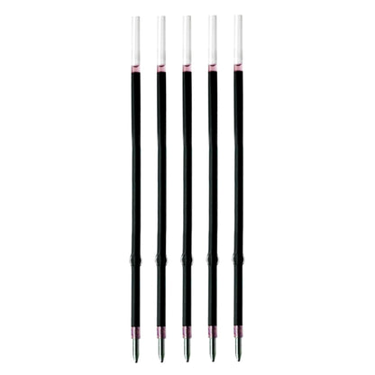 5 Pcs Ballpoint Pen Refills, Length 107 mm, Retractable Pen Refills, Smooth Writing, Smudge Free Ballpoint Pen Refills (Red)